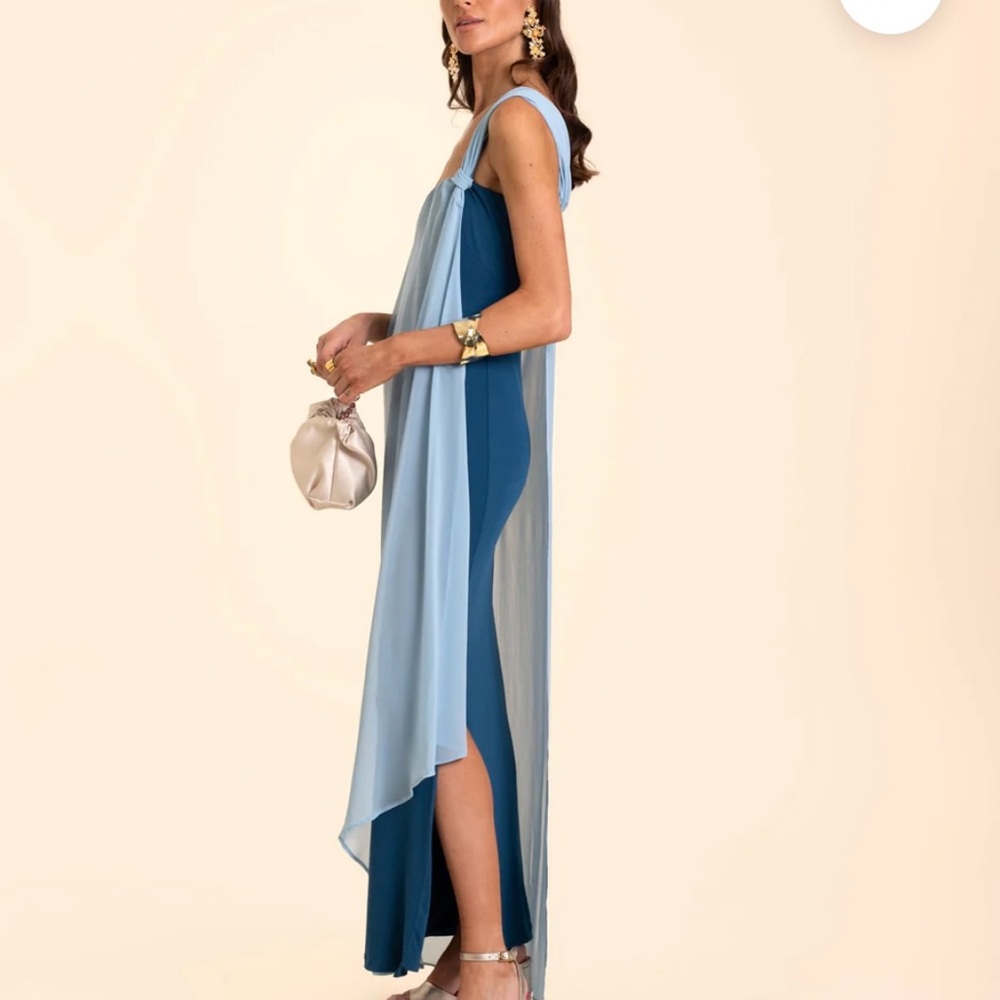 Blue Asymmetrical Dress for Weddings